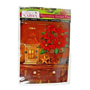 Erins Garden Holiday Lantern Decorative Garden Flag 12.5 x 18 New